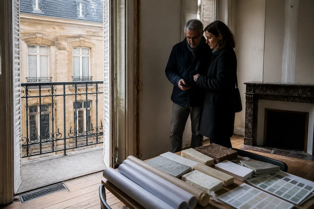 Appartement ancien en France inspecté avant un investissement locatif