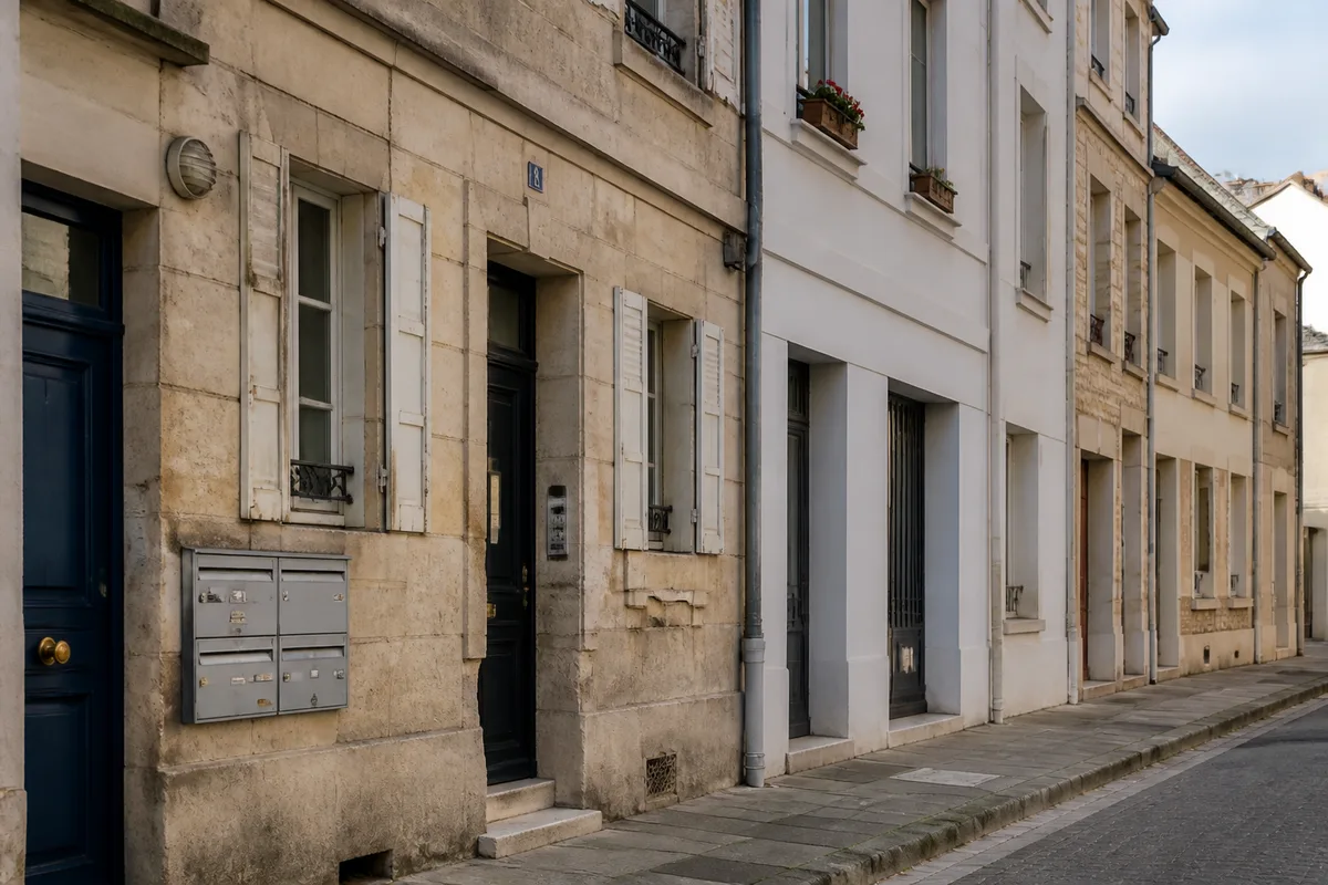 Immeuble résidentiel français illustrant un investissement immobilier rentable