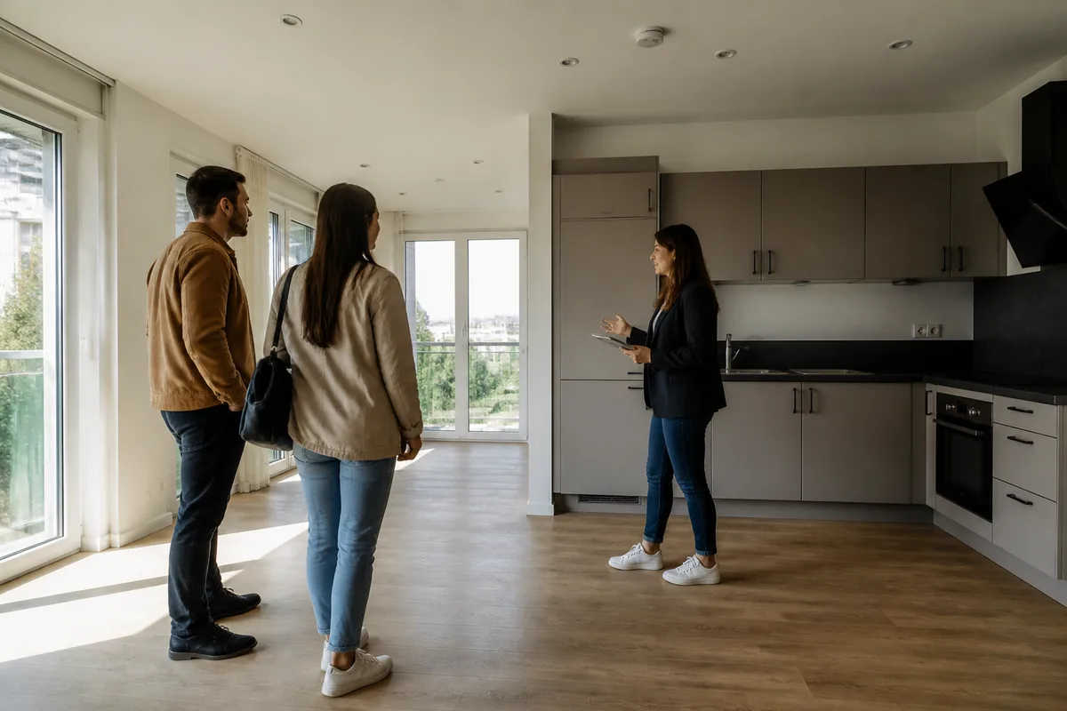 Intérieur lumineux d’un appartement moderne destiné à l’investissement locatif